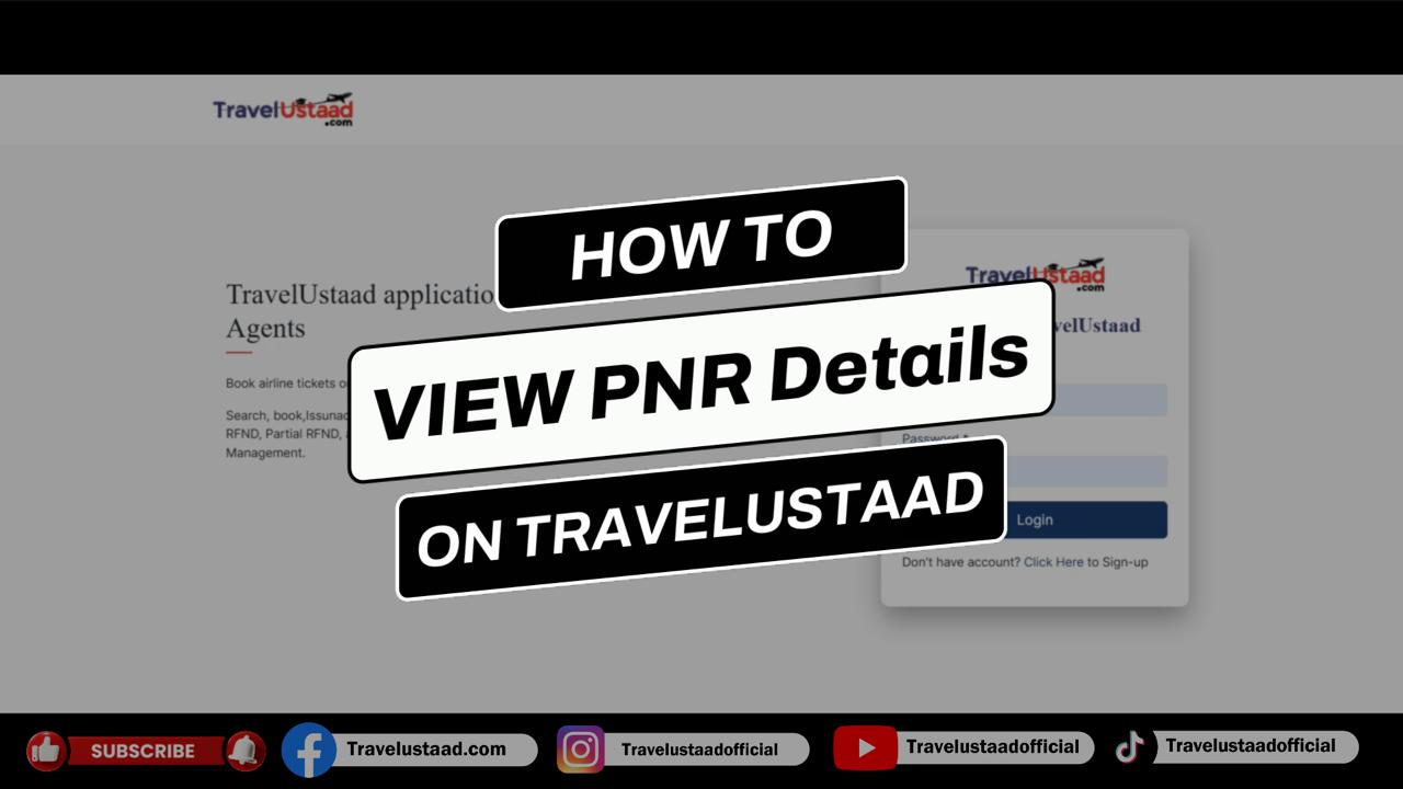 View PNR DetailS